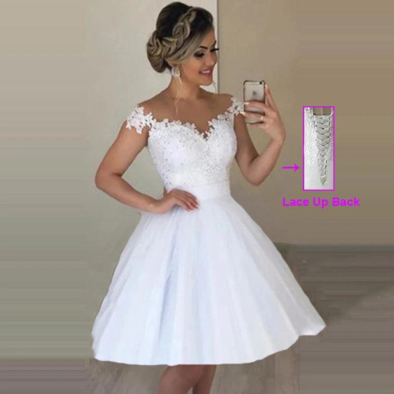 ZJ9293 White Detachable Skirt 2 in 1 Wedding Dresses Beads Lace Removable Skirt Bridal Gowns 2023