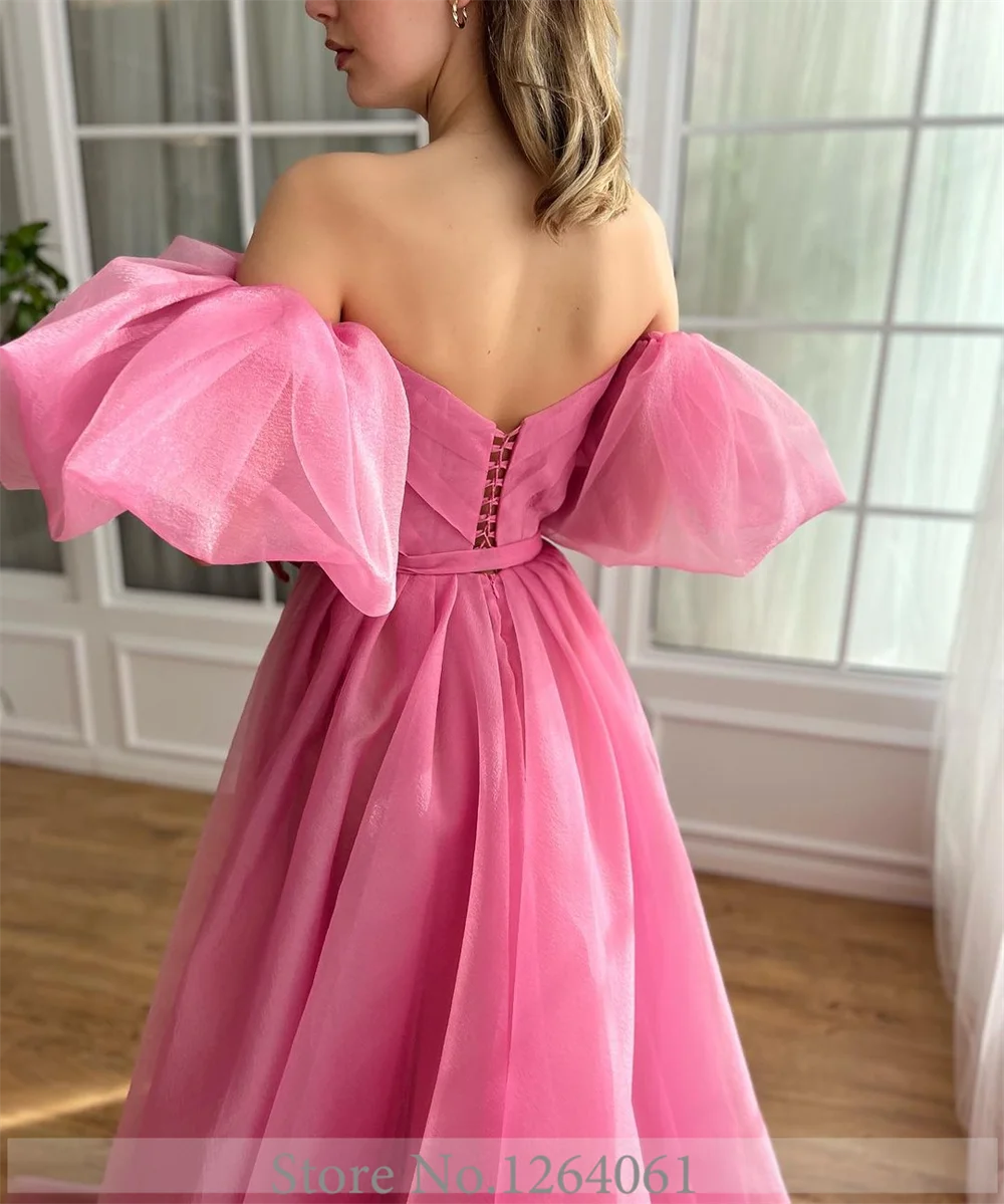 Robe de soirée plissée élégante en V avec une manche à manches de chauffage amovible Robe de soirée Cour côté partage pour femmes فساتيalis السهES