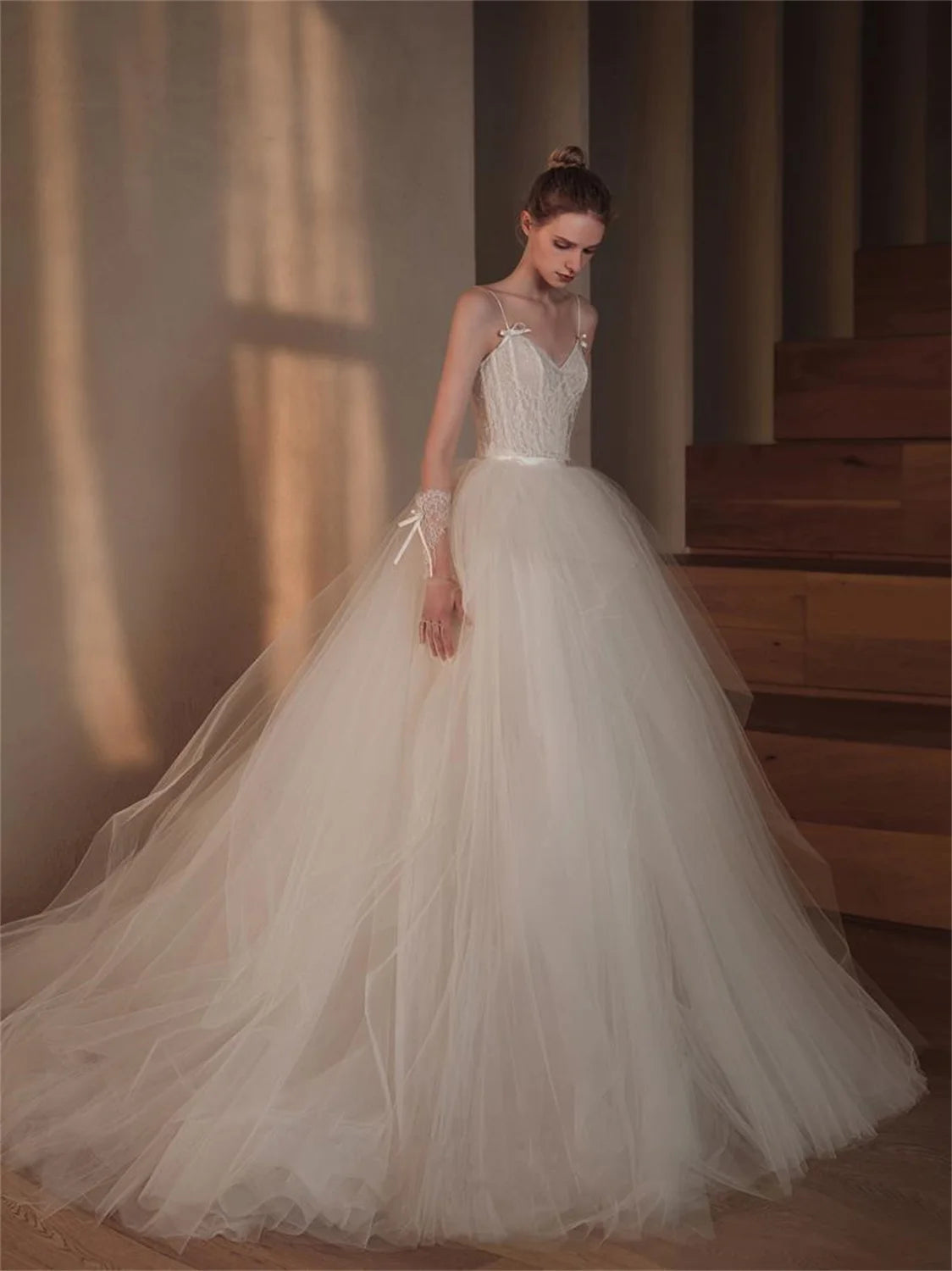 Spitze Bräute Brautkleider 2024 Hochwertige Gaze Kleid Hochzeit Frauen schlächen Amanda Noway Offizielle Kleider Zivil Braut Kleid