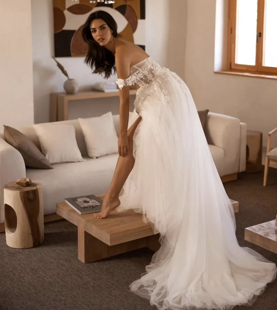 ROYCEBRIDAL A-LINE APLIMENTOS DOBELOS VESTIDOS DE NEDIMENTOS 2024 Vestidos de noiva de coração