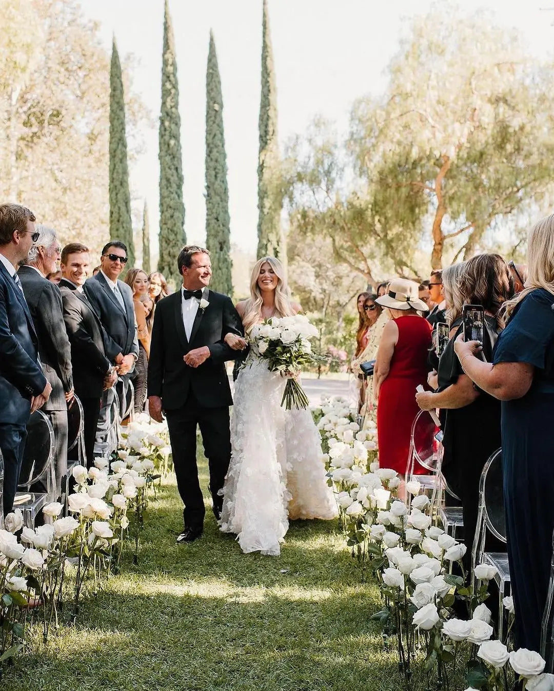 Hochzeitskleid A-Linien-Kleid mit 3D-Blumen und transparentem, quadratischem Ausschnitt, Korsett mit zarter, von Hand bestickter Spitze überzogen