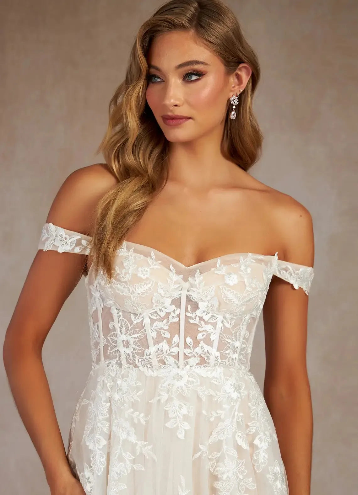 Populari abiti da sposa applique per la spalla in pizzo da spalla Sweeps Sweep Trian Made 2025 Rode de Morrie