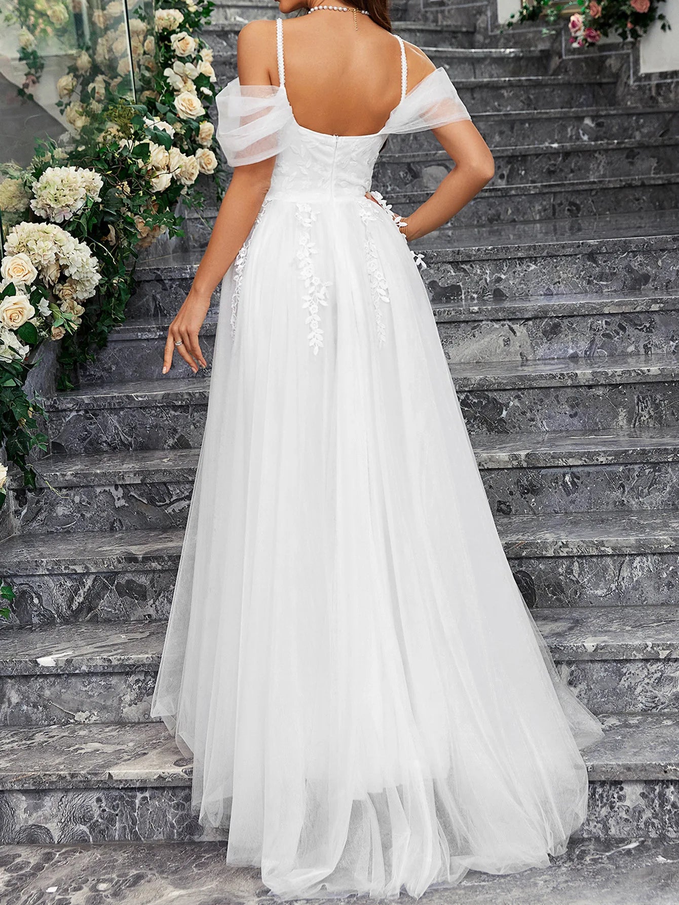 Abito da sposa nero sexy abito da sposa ospite wonen retro tulle sirena estate elegante 2024 vestidos para mujer abiti da sposa avorio