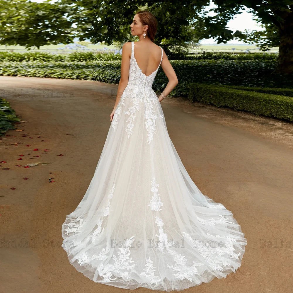 Robes de mariée en tulle élégant